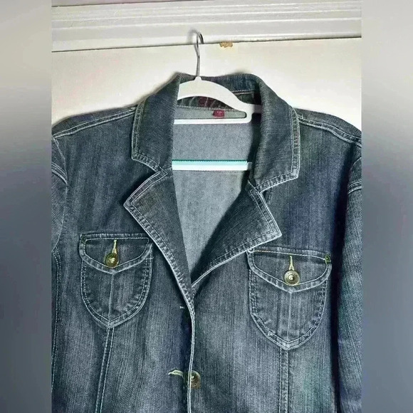 VTG Gitano Women’s 90’s Jean Jacket Blazer. 
Size: XL. Double pockets - Picture 5 of 16